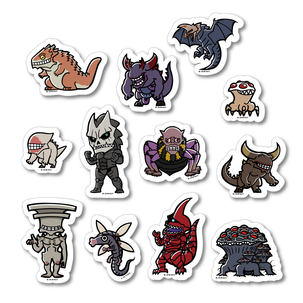 Kaiju No.8 Monster Removable Sticker Set