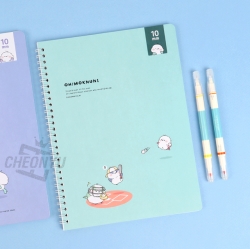 Long tail-tit 10mm Spiral Notebook, Random