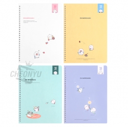 Long tail-tit 10mm Spiral Notebook, Random