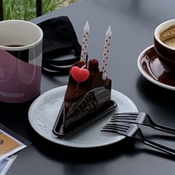 Variety Heart Candles - Pink Rose