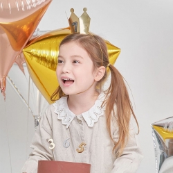 Party Crown Hats - I Love Royal Family Gold