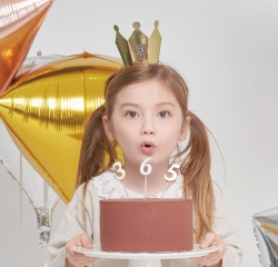 Party Crown Hats - I Love Royal Family Gold