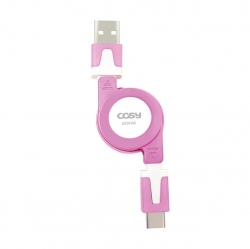 Retractable USB-A to USB-C Charging Cable