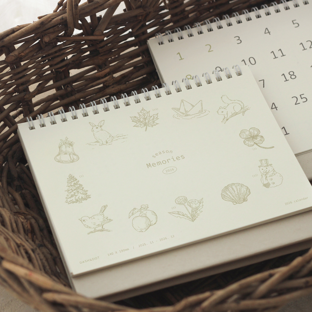 2026 Season Memories Desk Calendar