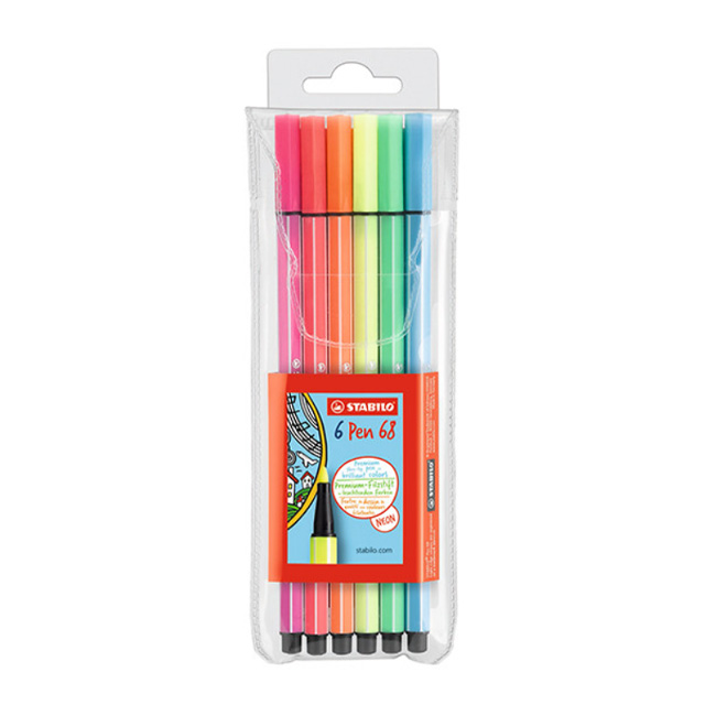 Stabilo Neon Pen 68 6 Colors