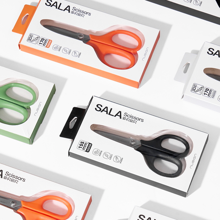 NUSIGN Titanium Coated Office 3D Curved Scissors