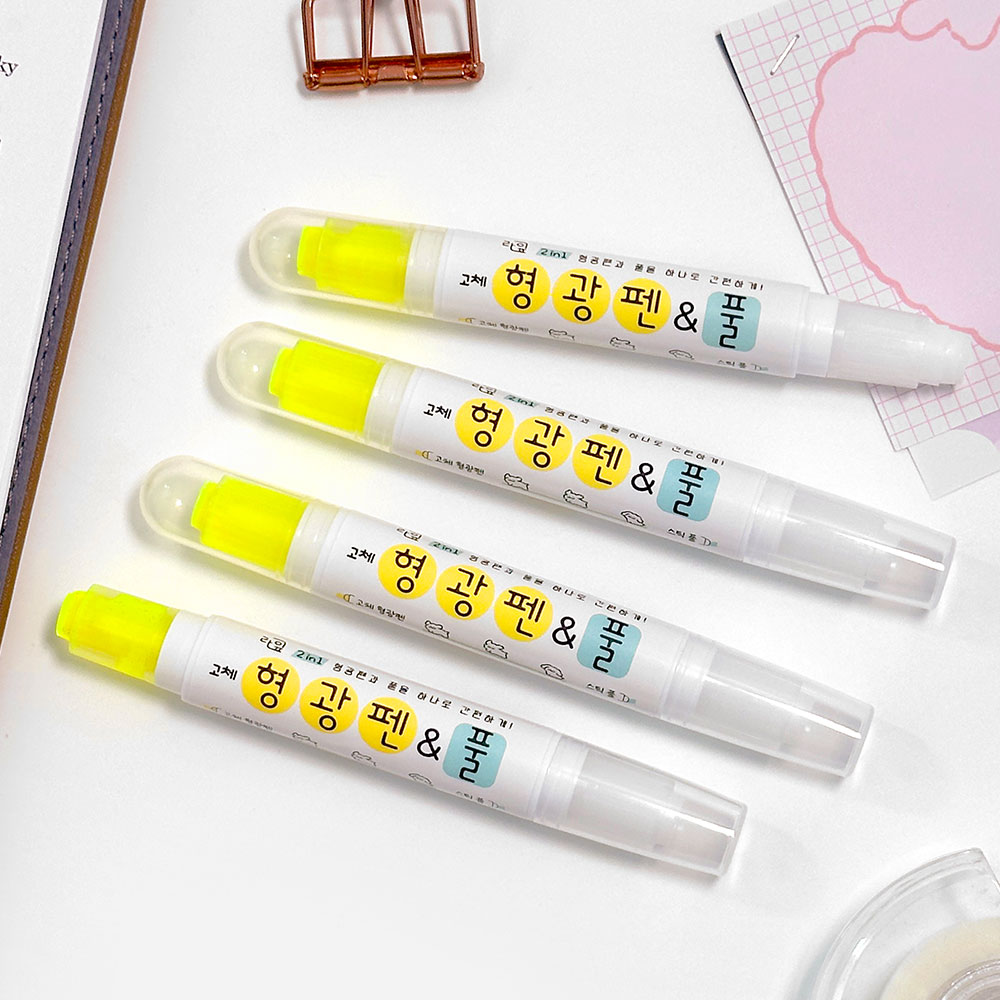 LIFE 2in1 Solid Highlighter & Glue, 20pcs