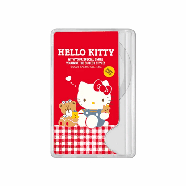 2-Slot Storage MagSafe Compatible Card Slot (Matte) _ Hello Kitty Red