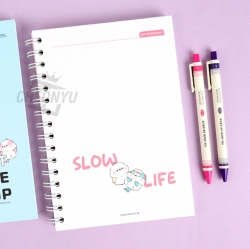 Long tail-tit A5 Size Hard Cover Notebook 