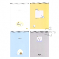 Long tail-tit Upper-sided Sping Free Notebook, Random