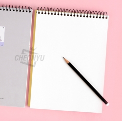 Long tail-tit Upper-sided Sping Free Notebook, Random