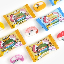 Sushi Random Erasers Set ver.27 (Set of 60)