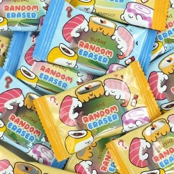 Sushi Random Erasers Set ver.27 (Set of 60)