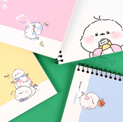 Long tail-tit A5 Spiral Notebook, Random