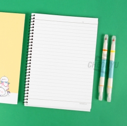 Long tail-tit A5 Spiral Notebook, Random