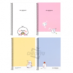 Long tail-tit A5 Spiral Notebook, Random