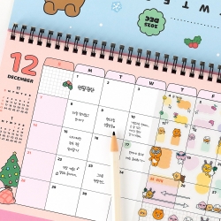 Kakao Friends 2026 Basic Desk Calendar