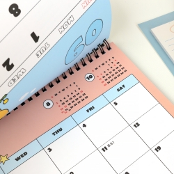 Choonsik 2026 A4 Size Desk Calendar
