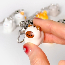 Random Bread Cat Keyring