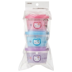 Hello Kitty Food Red Joint Storage Container 3P