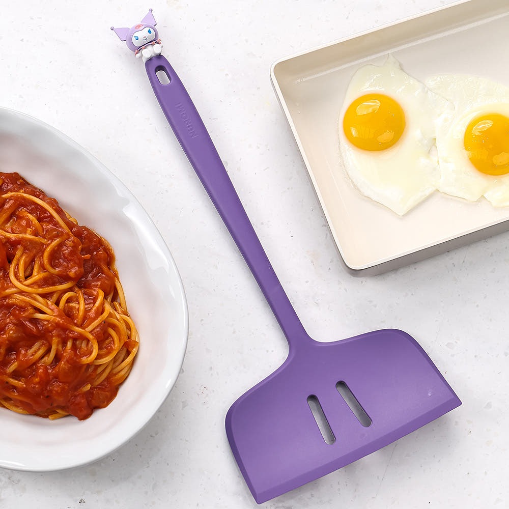 Lilfant Kuromi Sillet Figure Silicone Cooking Utensil (Wide Turner)