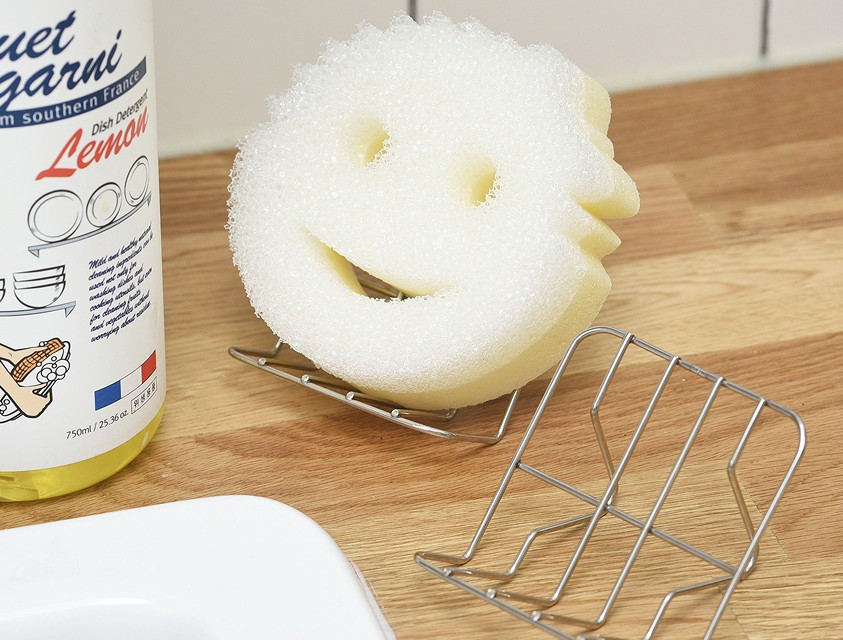 Brisk Style Stainless Steel Soap Scrubber Stand