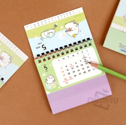 Long-tailed tit 2026 Mini Desk calendar, Random