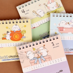 Long-tailed tit 2026 Mini Desk calendar, Random