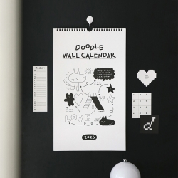 2026 Doodle Wall Calendar