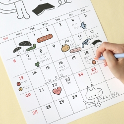 2026 Doodle Wall Calendar