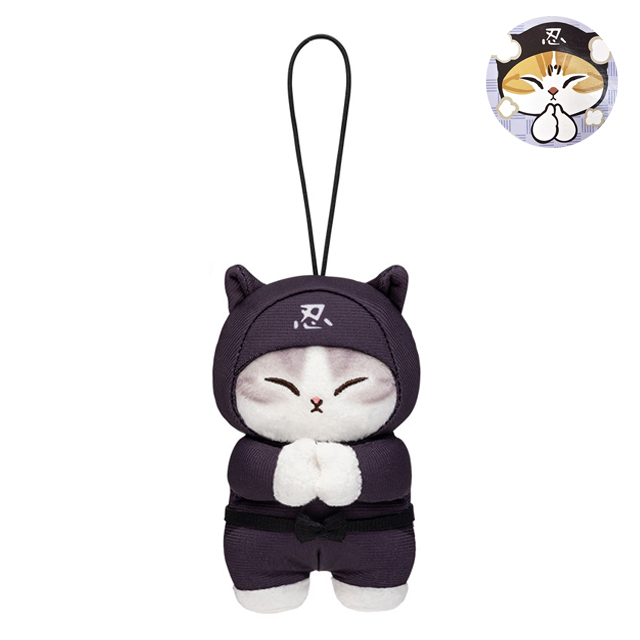 모후샌드 닌쟈냥 마스코트 인형 10cm_블랙