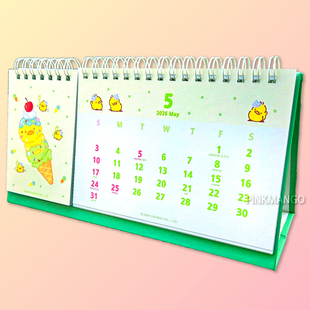 Sanrio 2026 Check List Dual Desk Calender