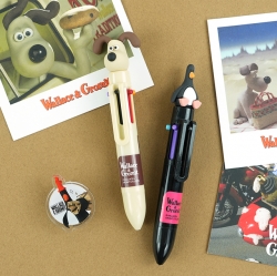 Wallace and Gromit Mini Figure 6-Color Ballpoint Pen (Random)