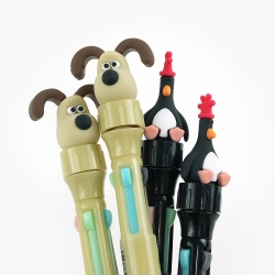 Wallace and Gromit Figure 4-Color Rotating Pen (Random)