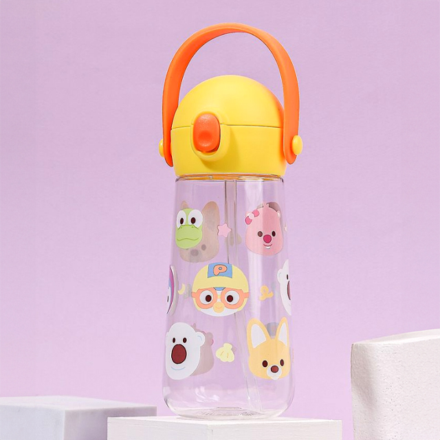 Pororo The Bottle Molly One-touch Shoulder Strap Tritan Straw Water Bottle