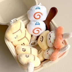 Fish Cake Plush Keyring, Random