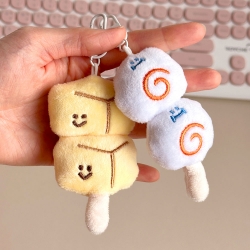 Fish Cake Plush Keyring, Random