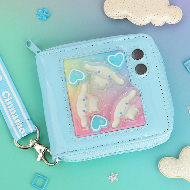 Cinnamoroll Flip Phone Necklace Wallet S Skyblue