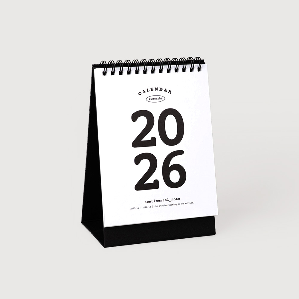 2026 Sentimental_Note - Desk Calendar
