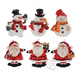 Christmas Ornament Set ver.2 Santa Snowman
