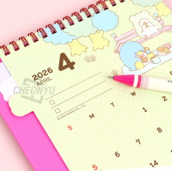 Sanrio 2026 Index Desk Calendar