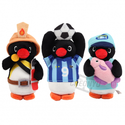 Pingu Tin Bag Charm 10cm + Random Card
