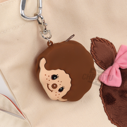 Monchhichi-kun Face Silicon Pouch