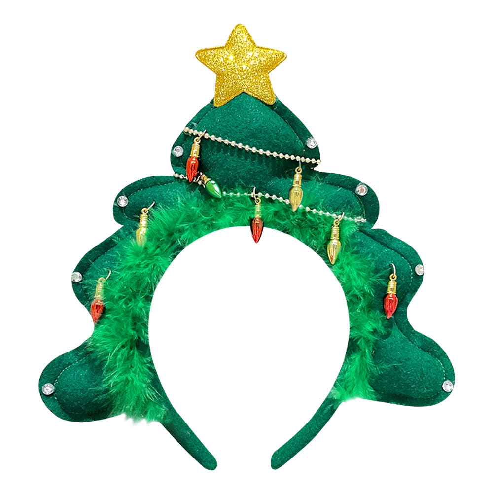 트리 코스튬 크리스마스 머리띠 헤어밴드