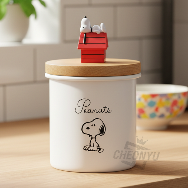 Snoopy Mascot Enamel Cannister 750ml