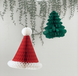 Christmas Tree Honeycomb Ball