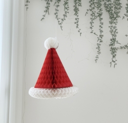 Santa Hat Honeycomb Ball