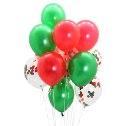 Christmas Alphabet Letter Balloon (16pc) + Round Balloon (12pc)