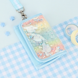 Cinnamoroll Sequin Bling 3-Layer Necklace Wallet