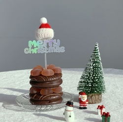 Beanie Christmas Cake Topper